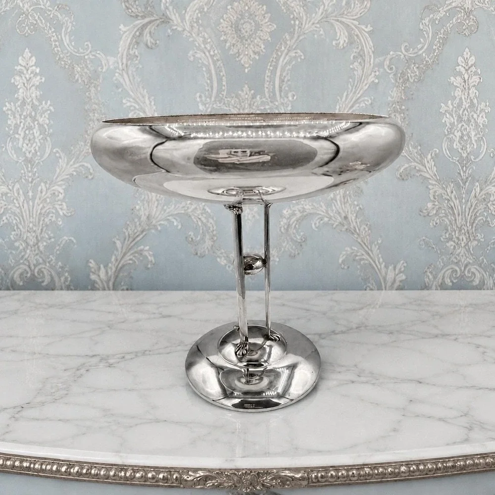 Vintage Imperial EPNS A1 Silver-Plated Pedestal Tazza Centerpiece Compote Bowl